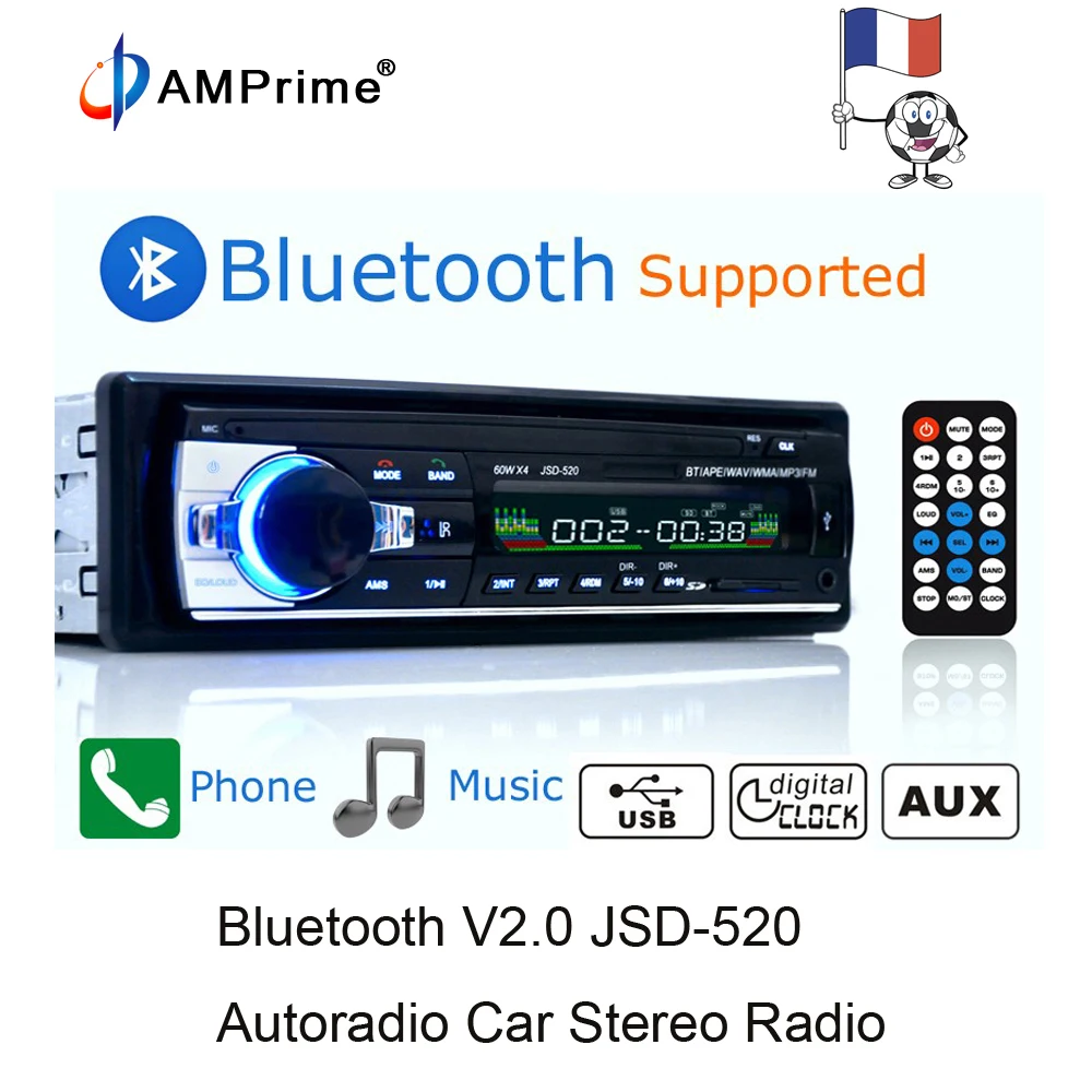 Автомагнитола Podofo 1 din цифровой Bluetooth аудио музыкальный стерео MP3-плеер
