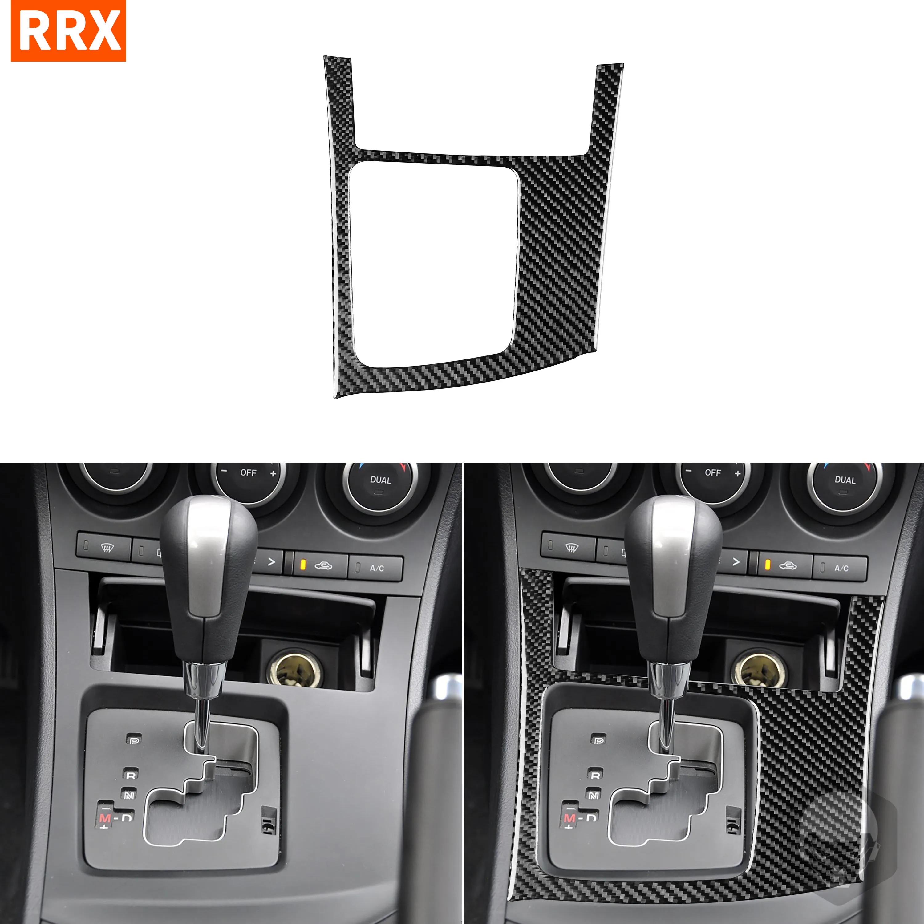 

For Mazda3 Axela 2010 2011 2012 2013 Mazdaspeed 3 Carbon Fiber Sticker Gear Box Gearshift Frame Interior Car Accessories