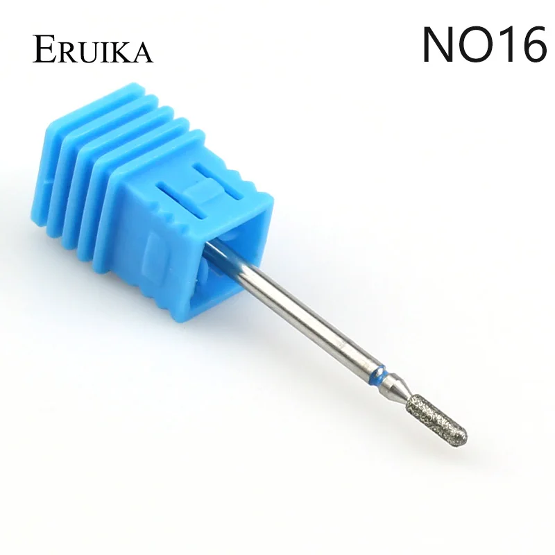 NO16 ERUIKA 29 типов алмазное вращающееся сверло для ногтей, Электрический Фрезерный резак для кутикулы, инструмент для маникюра, пилочки для ногтей - Цвет: NO16