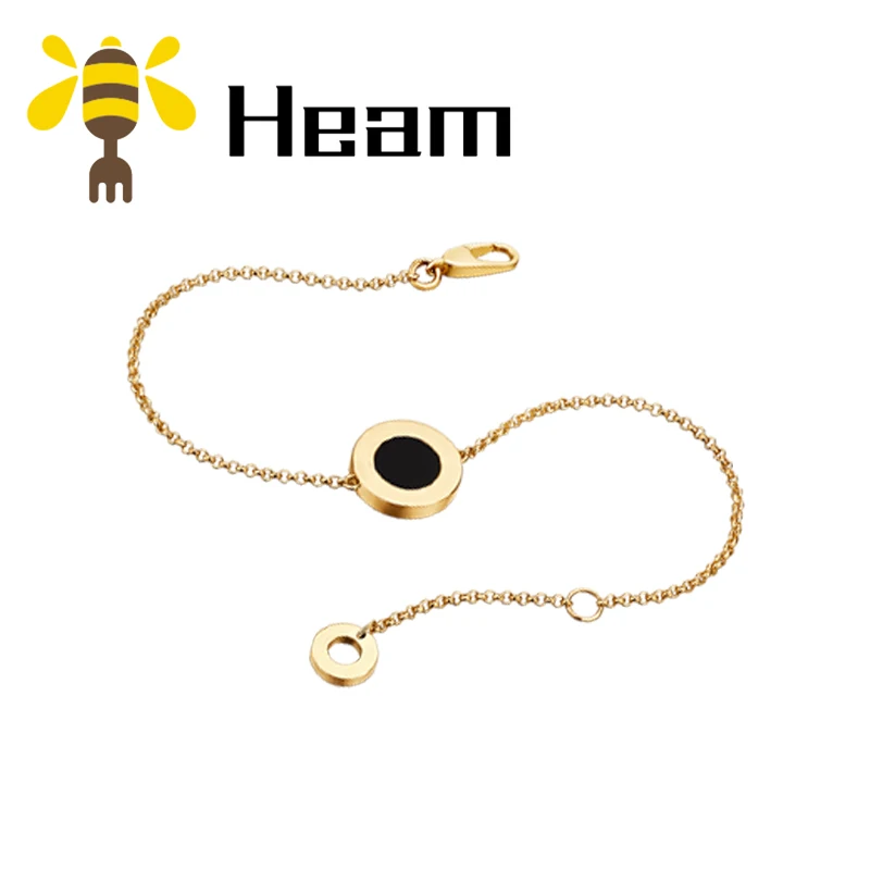 Heam original high quality 925 sterling silver Bulgaria bracelet for women round ceramic shape fashion classic couple jewelry