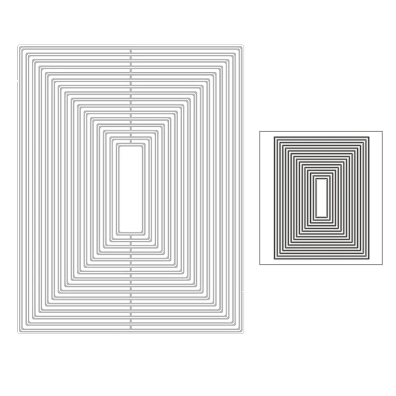 Новинка 2020 г. популярная прямоугольная многослойная форма фоновые металлические