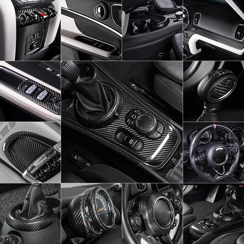 Отделка из настоящего углеродного волокна для BMW Mini Cooper F54 F55 F56 F57 F60 интерьер