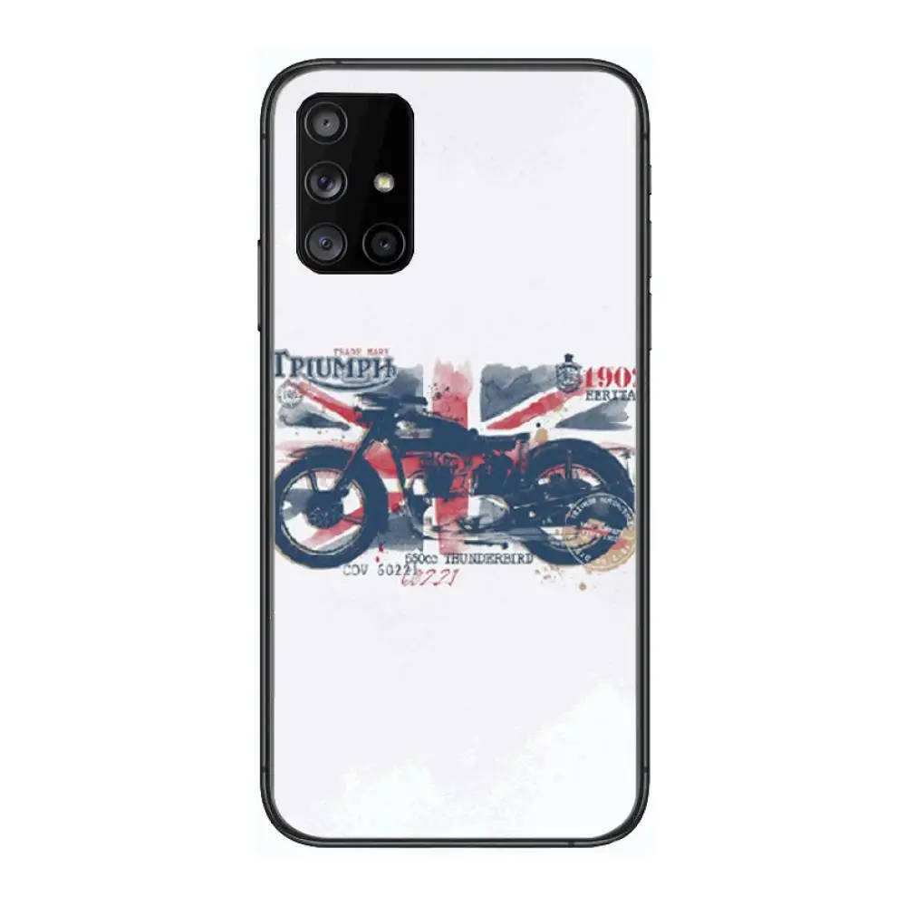 

Triumph Motorcycle Moto Phone Case Hull For Samsung Galaxy A 90 50 51 20 71 70 40 30 10 80 E 5G S Black Shell Art Cell Cover
