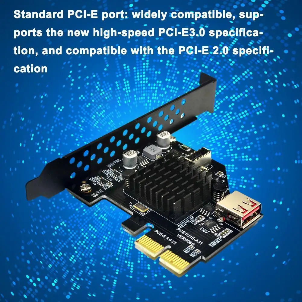 

USB3.1 Front Type-E Expansion Card Positive And Negative 20PIN 10Gbps Plug ASM3142 Transfer Xiangshuo C1L4
