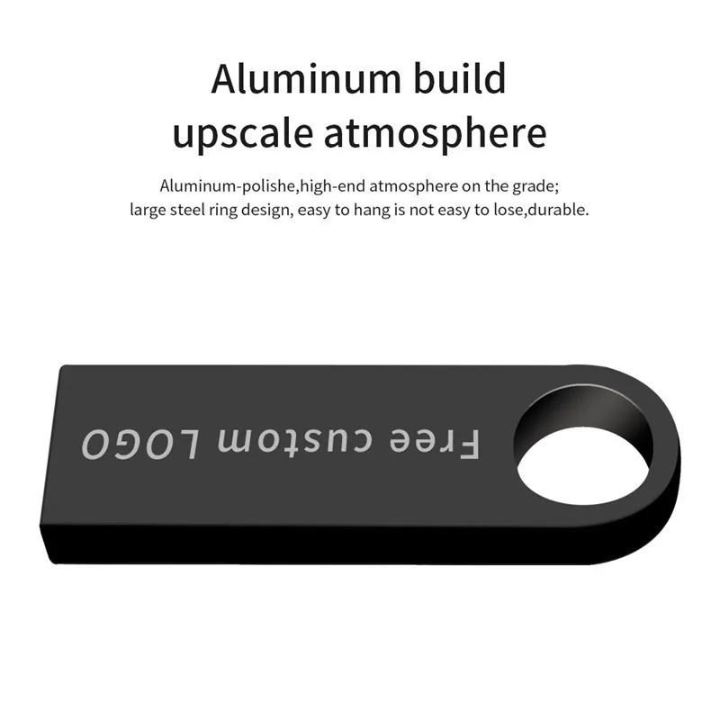 

Usb2.0 Metal Usb Flash Drive Keychain 128Gb Real Capacity 16Gb 8Gb 4Gb Black Pen Drive 64Gb 32Gb U Stick Custom Free Print Logo