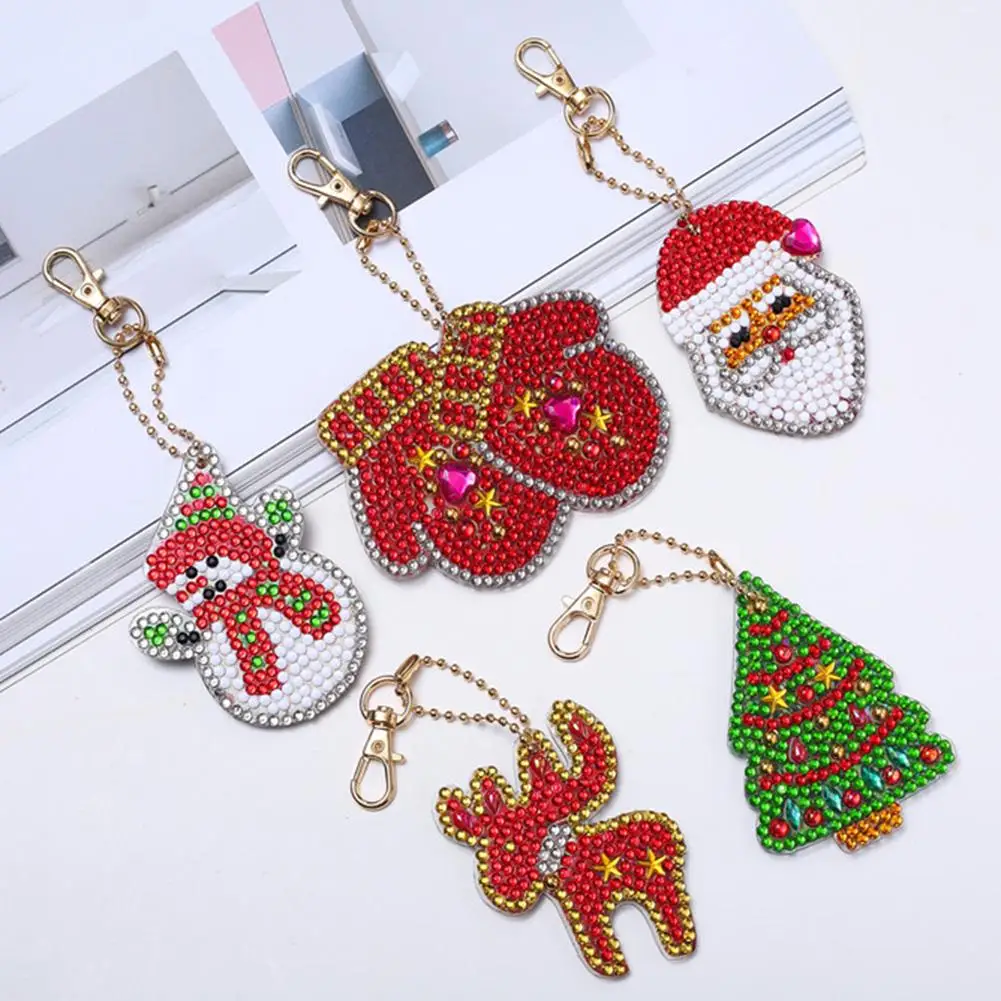 Рождественская елка брелок Снеговик Алмазная картина женская сумка подвеска