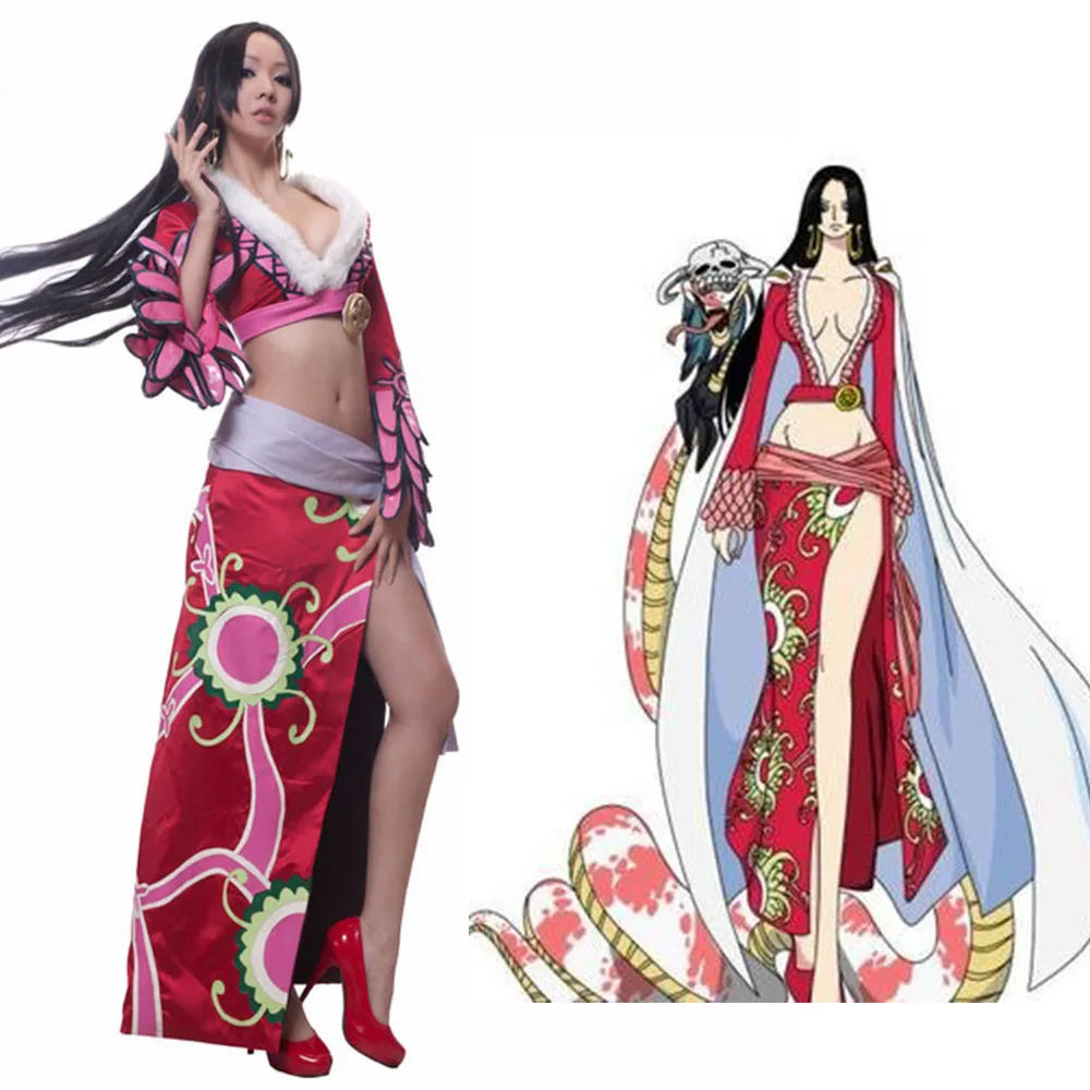 ACGN STATION Free Shipping Sexy One Piece Adult Women Cosplay Costume Boa Hancock for Halloween |
