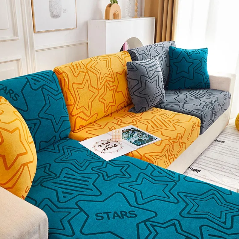 Jacquard Sofa Cushion Cover Thick Elastic For Living Room Armchair Corner Sofa Cushions Seats Cover Slipcover Couch Cover