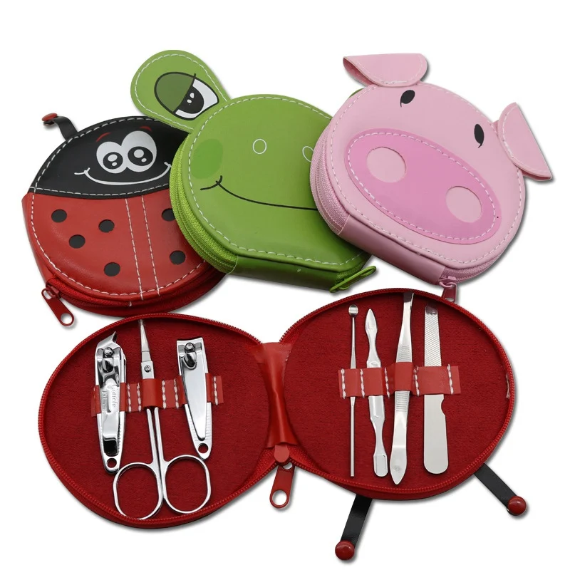 7 шт./компл. мультфильм прекрасный маникюрный набор 4 стиля маникюрные наборы для