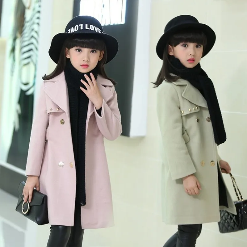 2021 розового и красного цвета с отложным воротником зимние куртки для девочек