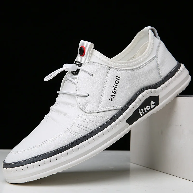 

Spring Autumn Men Shoes Casual Breathable Flat Male Footwear Microfiber Leather Soft Fashion Man's Casual Shoes Hot Sale Newest