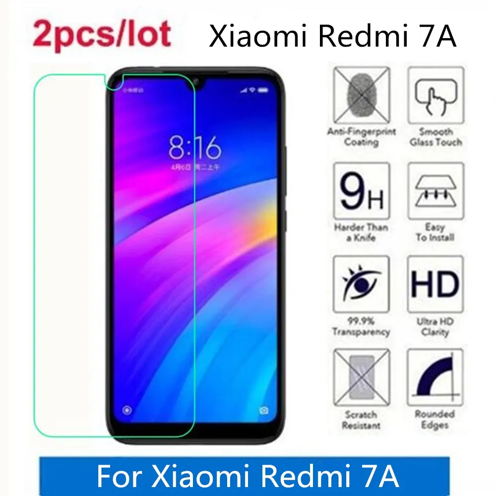 

Закаленное Стекло для Xiaomi Redmi 7 2.5D Премиум Экран протектор пленка для Xiaomi Redmi 7A защитная пленка, стекло