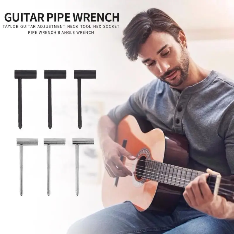3 stücke gitarre rohrzange hexagon buchse 78635mm hex eisen elektrische gitarre truss rod schlüssel für gitarre reparatur free globa
