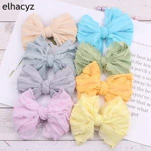 Заколка для волос женская, 5 дюймов, 10 шт.лот, мягкая кружевная заколка-бант, 2021