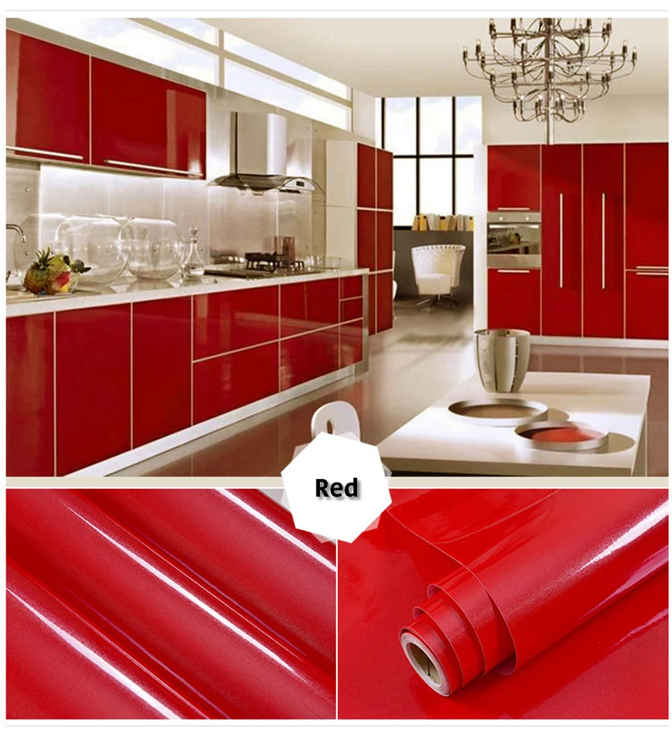 

New DIY Glitter Wallpapers Decorative Film PVC Self-adhesive Furniture Renovation Sticker Kitchen Cabinet Waterproof Wallpaper