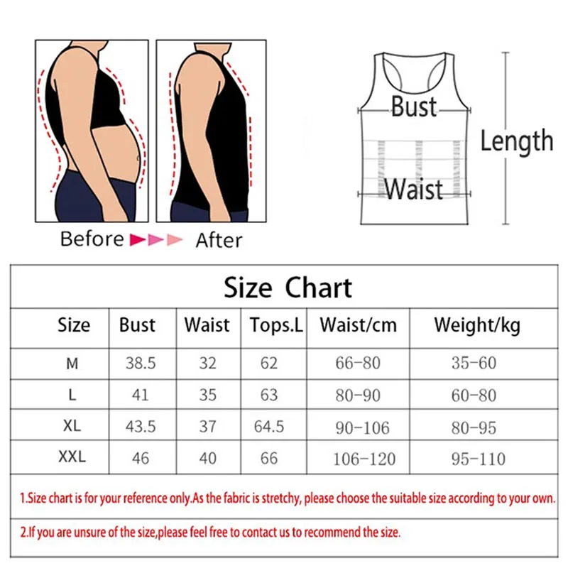 IYUNYI Для мужчин белье майка для похудения придания формы телу корсет с функцией