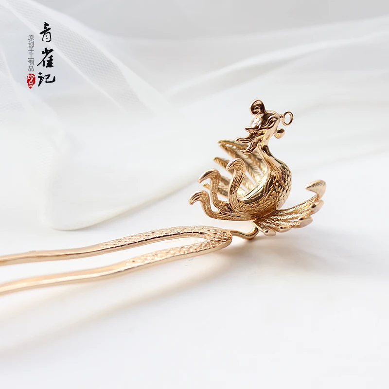 Заколка для волос в старинном стиле Hanfu аксессуары костюм пошагового