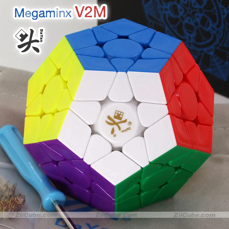 Dayan-cubo magn&eacute;tico Megamin 3x3 V2M, dodecaedro magn&eacute;tico, Stickerless Megaminxeds, juguete de descompresi&oacute;n profesional, juego de sabidur&iacute;a Twist-0