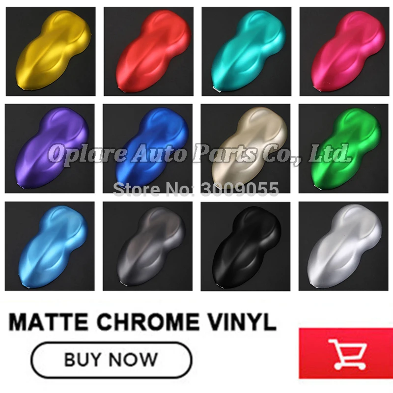 Классический Стайлинг автомобиля матовая Хромовая виниловая пленка для рулон 5