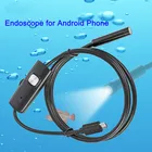 2 м 1,5 м 1 м 5,5 мм 7 мм эндоскопа для телефона Android USB мини Камера Водонепроницаемый 6 светодиодный бороскоп осмотра автомобиля Камера для ПК