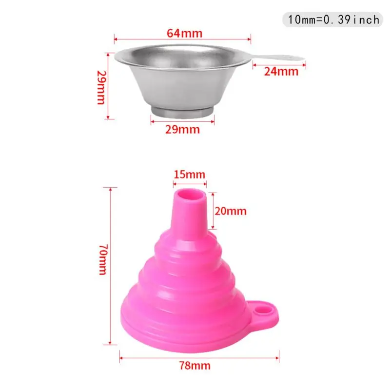 1 Набор металлический УФ-фильтр из смолы и силиконовая воронка одноразовый набор