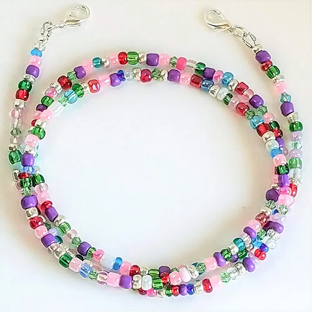 2 шт. маска затягивающей веревочки для лица шнурки расшиты разноцветными