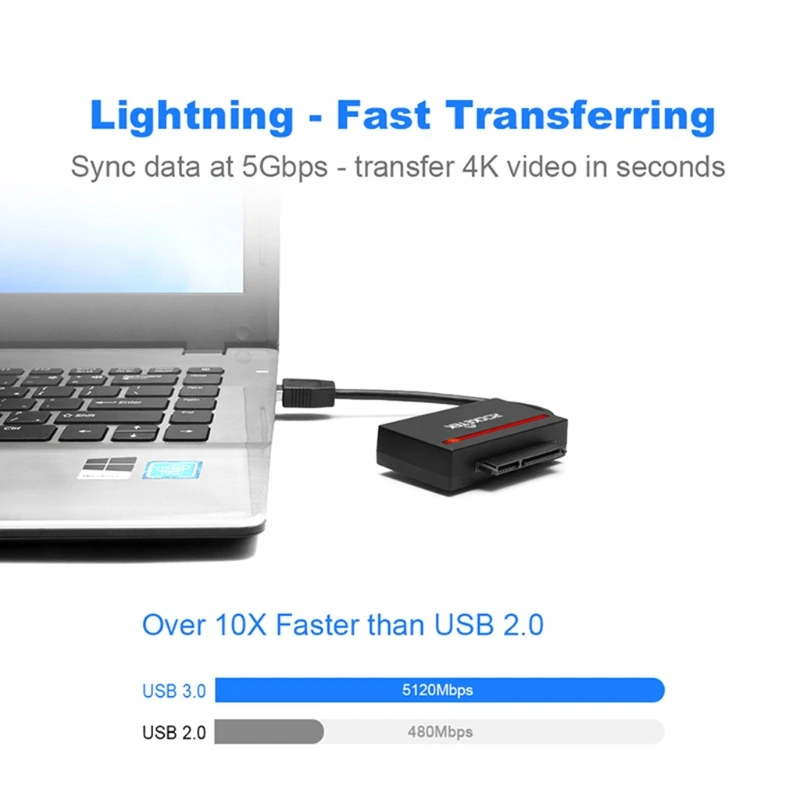 Адаптер-конвертер Rocketek USB 3 0 на SATA кардридер CFast для 2 5 &quotSata HDD чтение записи и карт