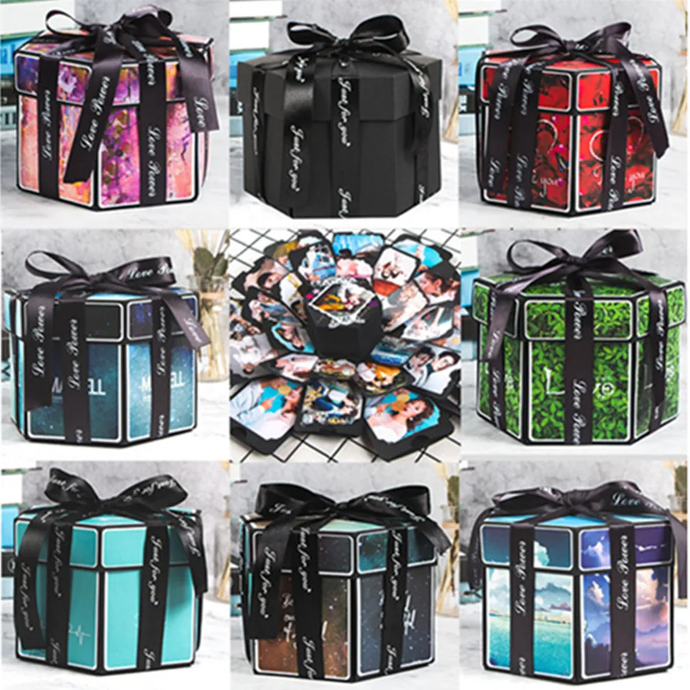 Свадебный День Святого Валентина DIY сюрприз любовь взрыв коробка подарок