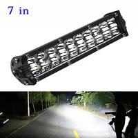 1pc 7 Inch Ultra Slim LED Light Double Row Off Road Fog Lamp Bar Combination Replacement Accessories