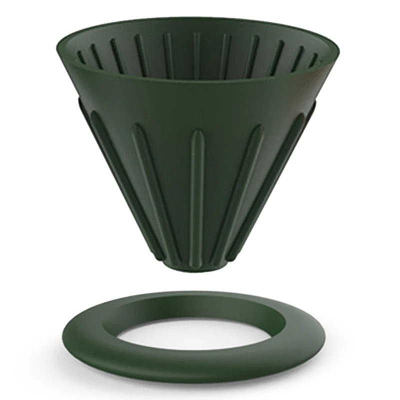 

Coffee Dripper Filter Cup Reusable Silica Gel Coffee Filter Foldable Sugar Color Coffee Funnel Drip for Barista