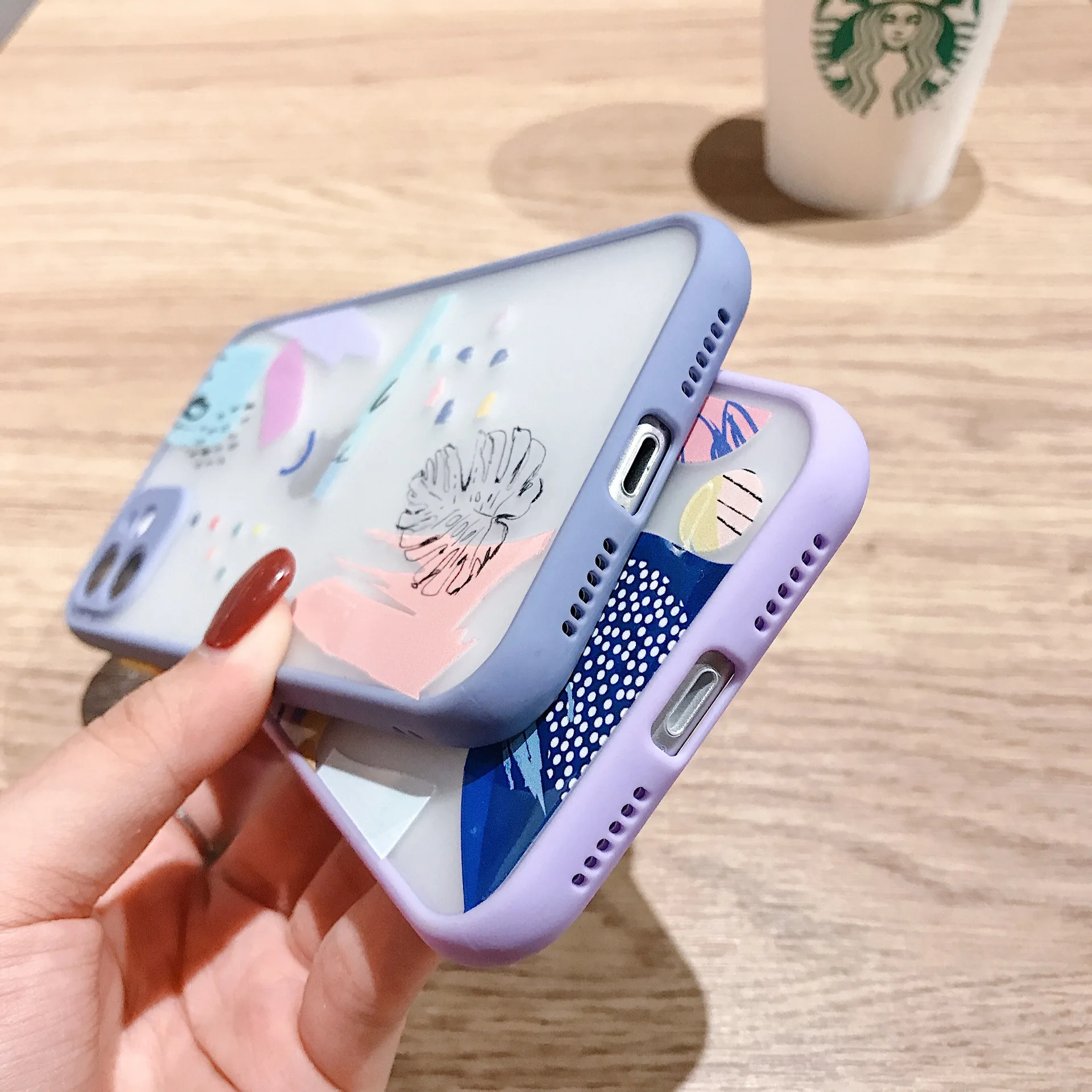 

3D Phone Case For iPhone 12 11 Pro Max 7 8Plus Case X XS Max XR SE2020 Colorful Graffiti Pattern Bumper Matte Phone Cover Coque