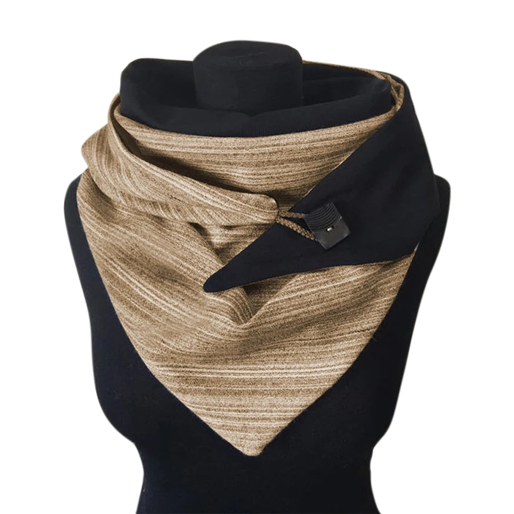 

Однотонный женский теплый зимний шарф-хомут, модные женские шарфы с пряжкой, шаль, толстый шарф 2020