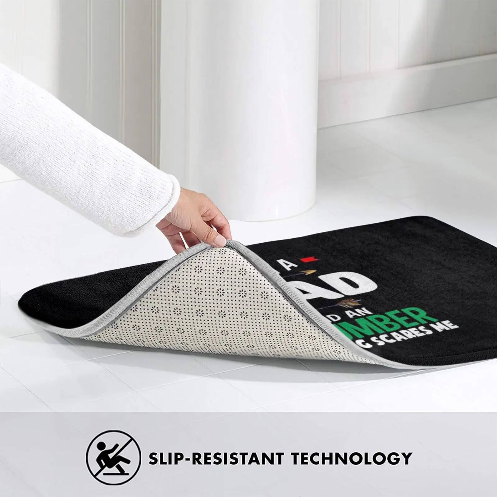 Я папа и ничего не пугает меня коврик подушка Мягкий Нескользящий Коврик для