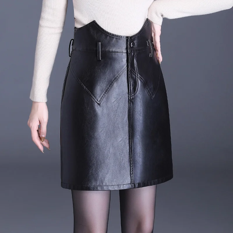 Женская сверхкороткая юбка из искусственной кожи женская черная мини-юбка с