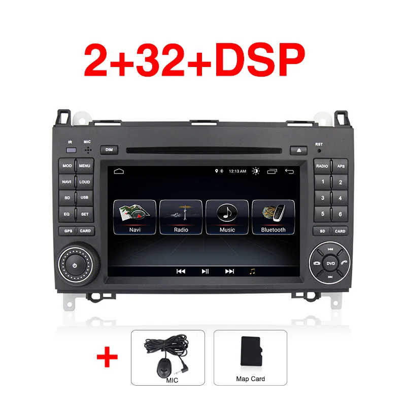 MEKEDE 1024*600 Android 9 2din автомобильный DVD gps головное устройство для Mercedes Benz B200 A B класс W169 W245 Viano Vito W639 Sprinter W906 - Цвет: 32G model