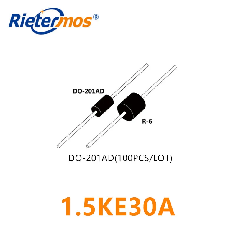 

100PCS 1.5KE30A 1.5KE30CA DO-201AD HIGH QUALITY