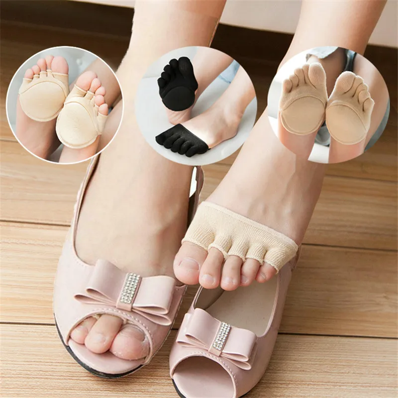 1 пара женские носки с отдельными пятью пальцами ног низкий вырез не шоу