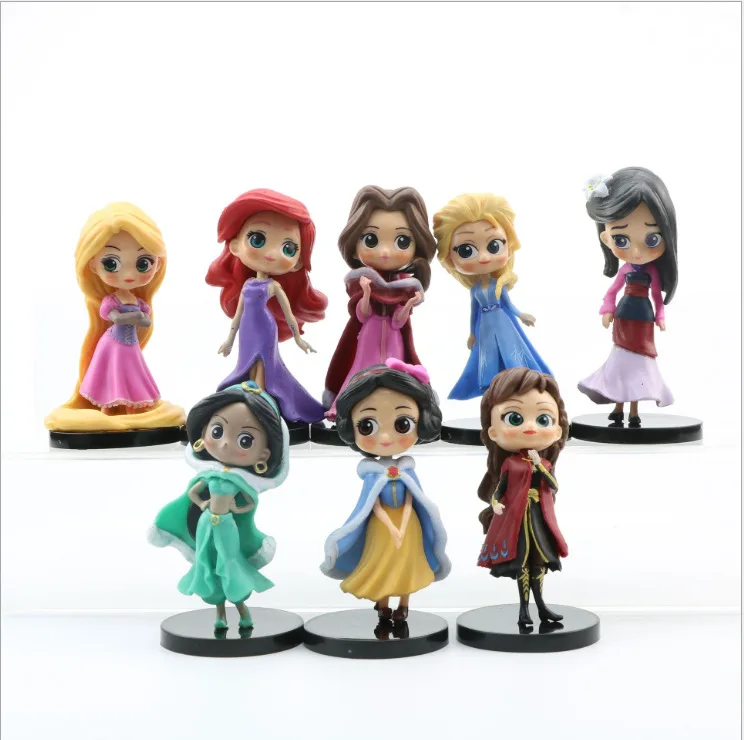 

New Hot Style Disney Keychain Dairy Queen Snow White Keychain Aladdin Change Place Doll Keyring Pendant Wholesale