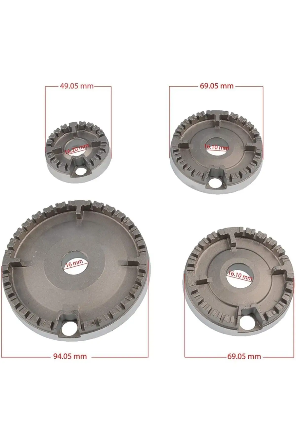 

MHK Parts Cooker 1 Cezvelik Gift 4 Burner Kit And 4 Burner Cover Team