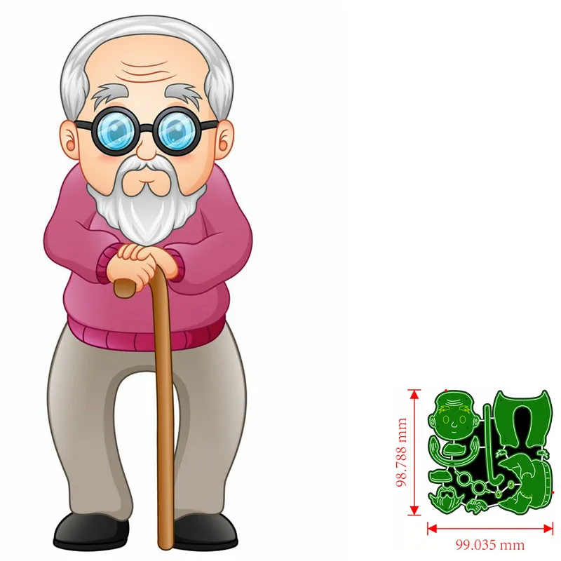 

Metal Cutting Dies grandfather DIY Scrapbooking Paper Cards Decorative Craft Embossing