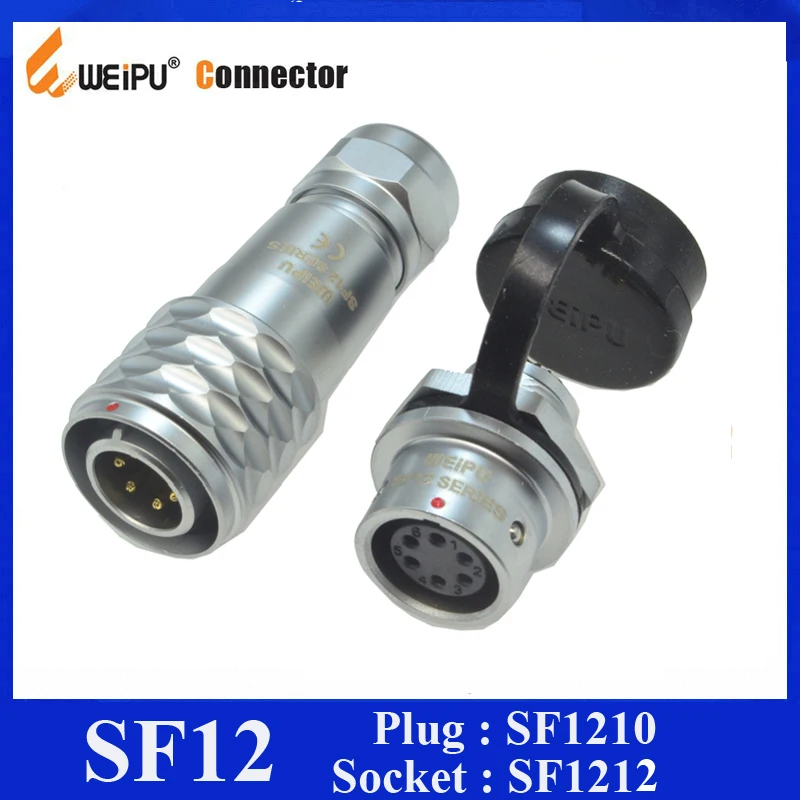 Оригинальные Weipu SF12 IP67 водонепроницаемый разъем 2 3 4 5 6 7 9 контактный штекер для