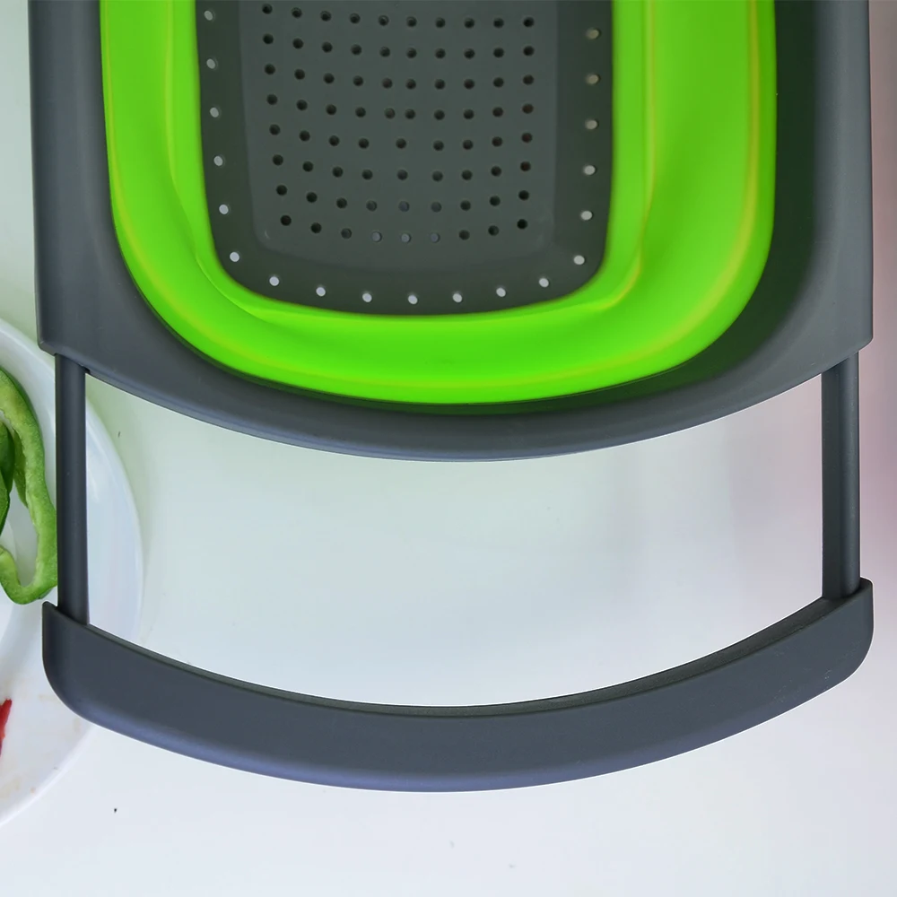 Силиконовый складной выдвижной дуршлаг с ручкой кухонное складное сито чаши
