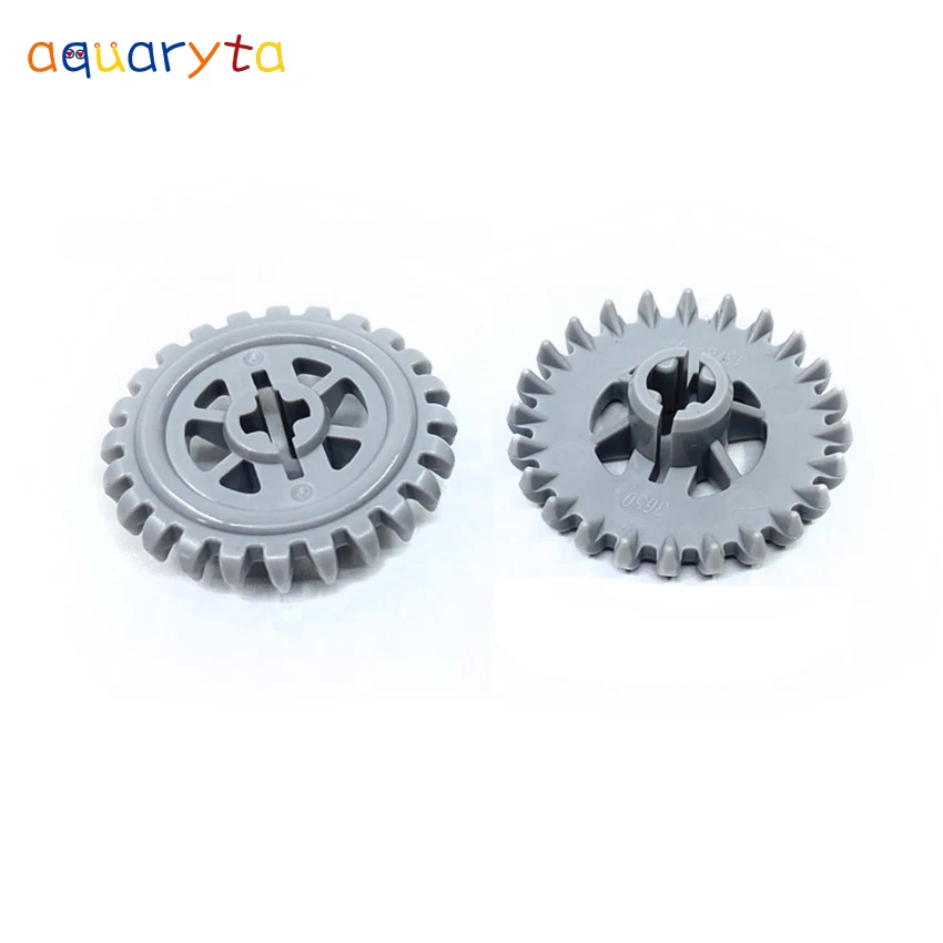 

AQUARYTA 20pcs Technology Gear 24 Tooth Crown For Building Blocks Parts Compatible with 3650 Educational Tech Toys for Teens