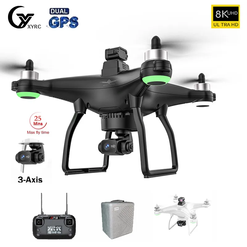 

New KF103 RC Drone 4k HD Camera Obstacle Avoidance 3-Axis Gimbal Anti-Shake Profesional Photography Brushless Aircraft Best Gift