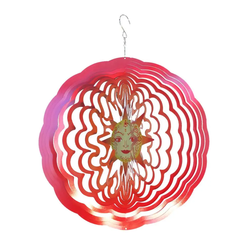 

3D динамический ветряной Спиннер из нержавеющей стали, подвесной садовый вращающийся висячий колокольчик, декоративное украшение для окон