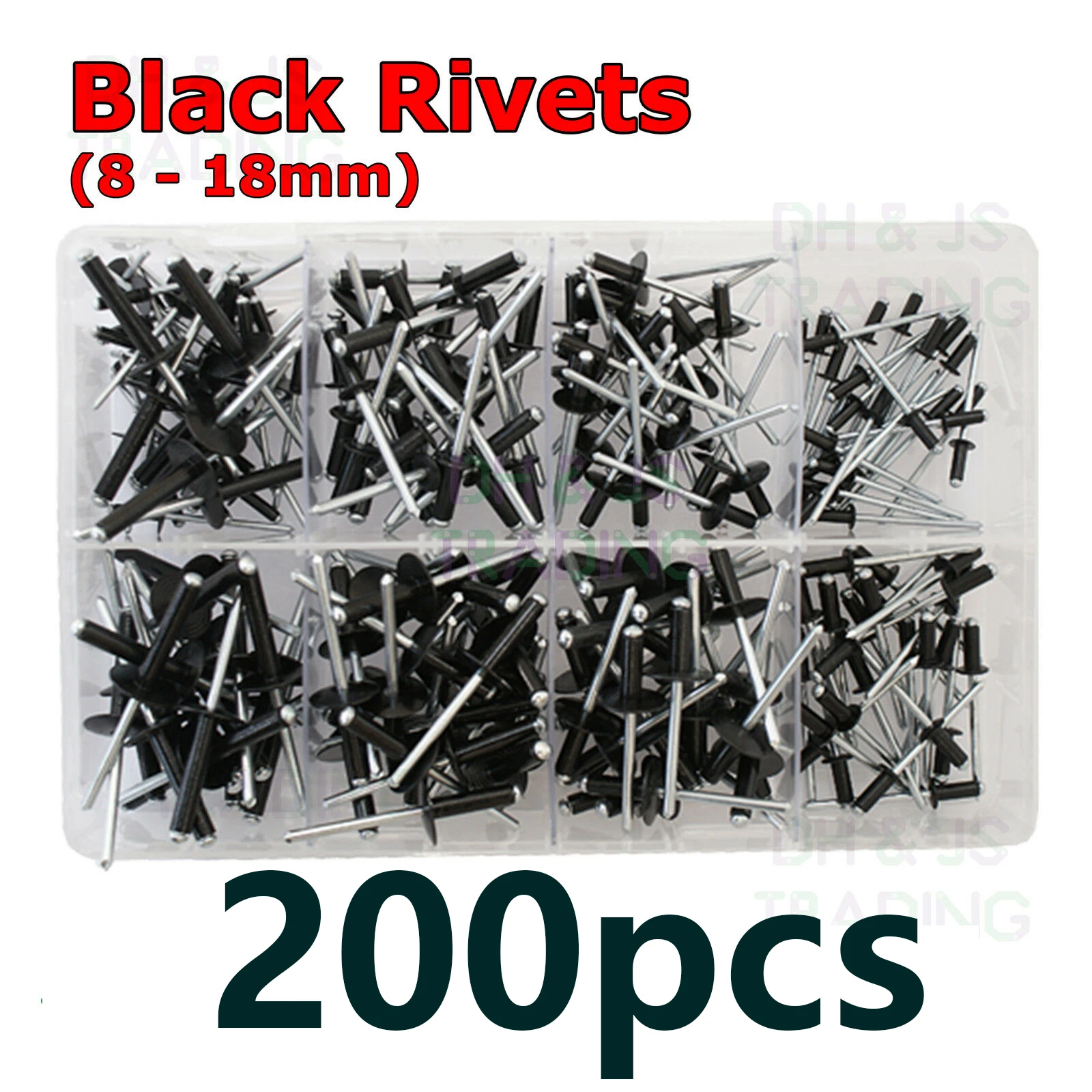 200 штук в штучной упаковке 8-18 мм Размер конец черный оцинкованный промышленный