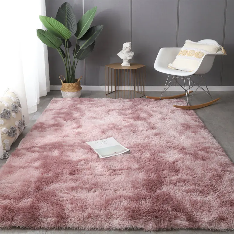 Пушистые абстрактные Коврики для спальни пушистый меховой ковер супер мягкий