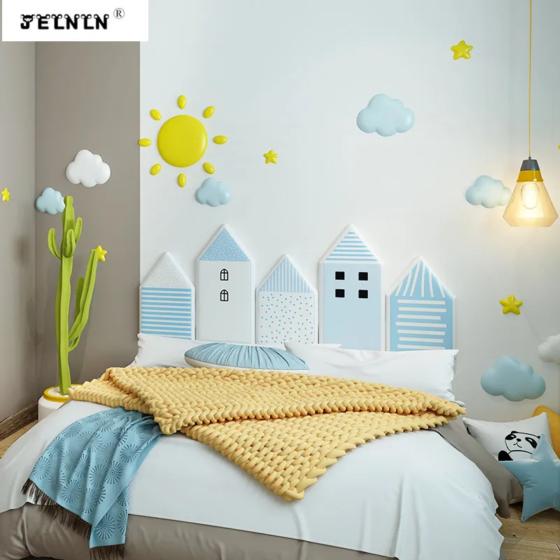 Мультипликацией крыша дома для детей с принтами детская комната со спинкой