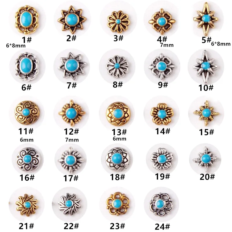 10 шт./партия металлические украшения для ногтей