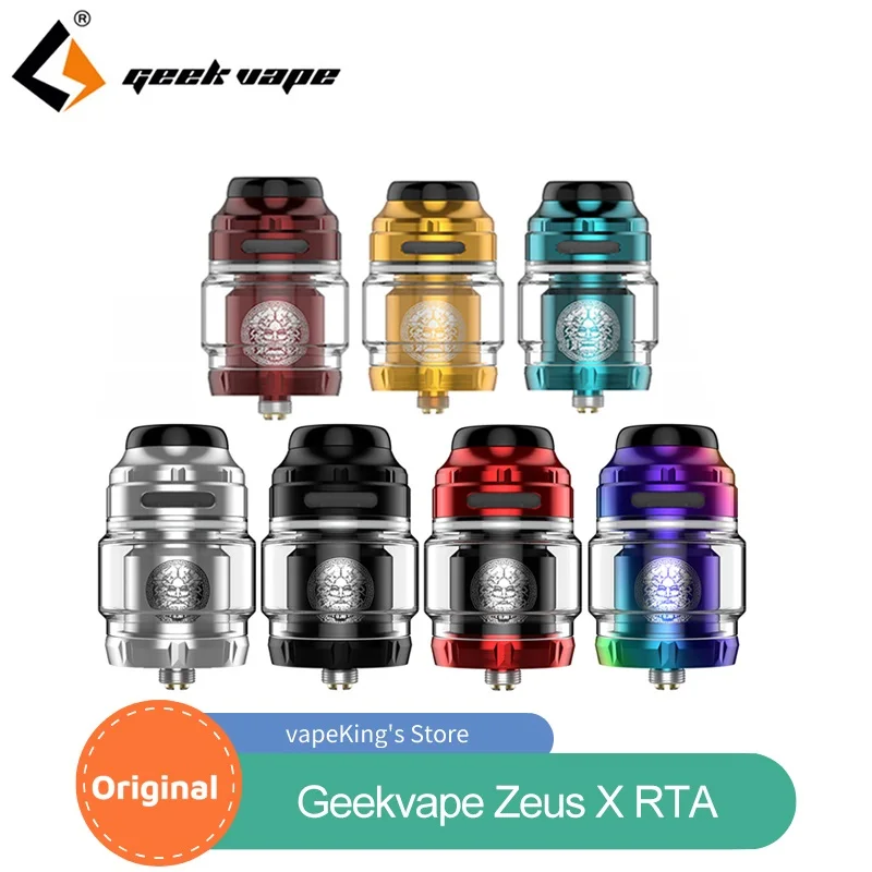 Бак Geekvape Zeus X RTA емкостью 4 5 мл с дрип-типом 810 Delrin rta vs zeus dual/ AMMIT MTL верхняя